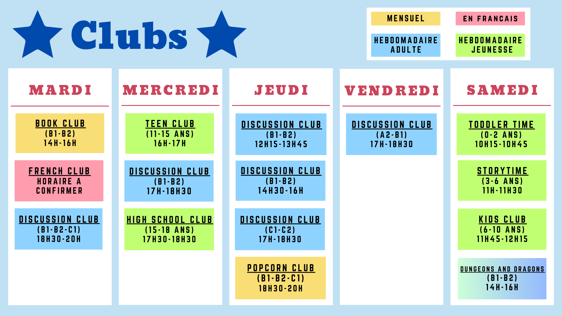 Clubs List 
